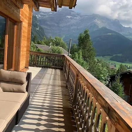 Gorgeous 4 Bedroom Modern Glacier View Chalet Apartamento Les Diablerets